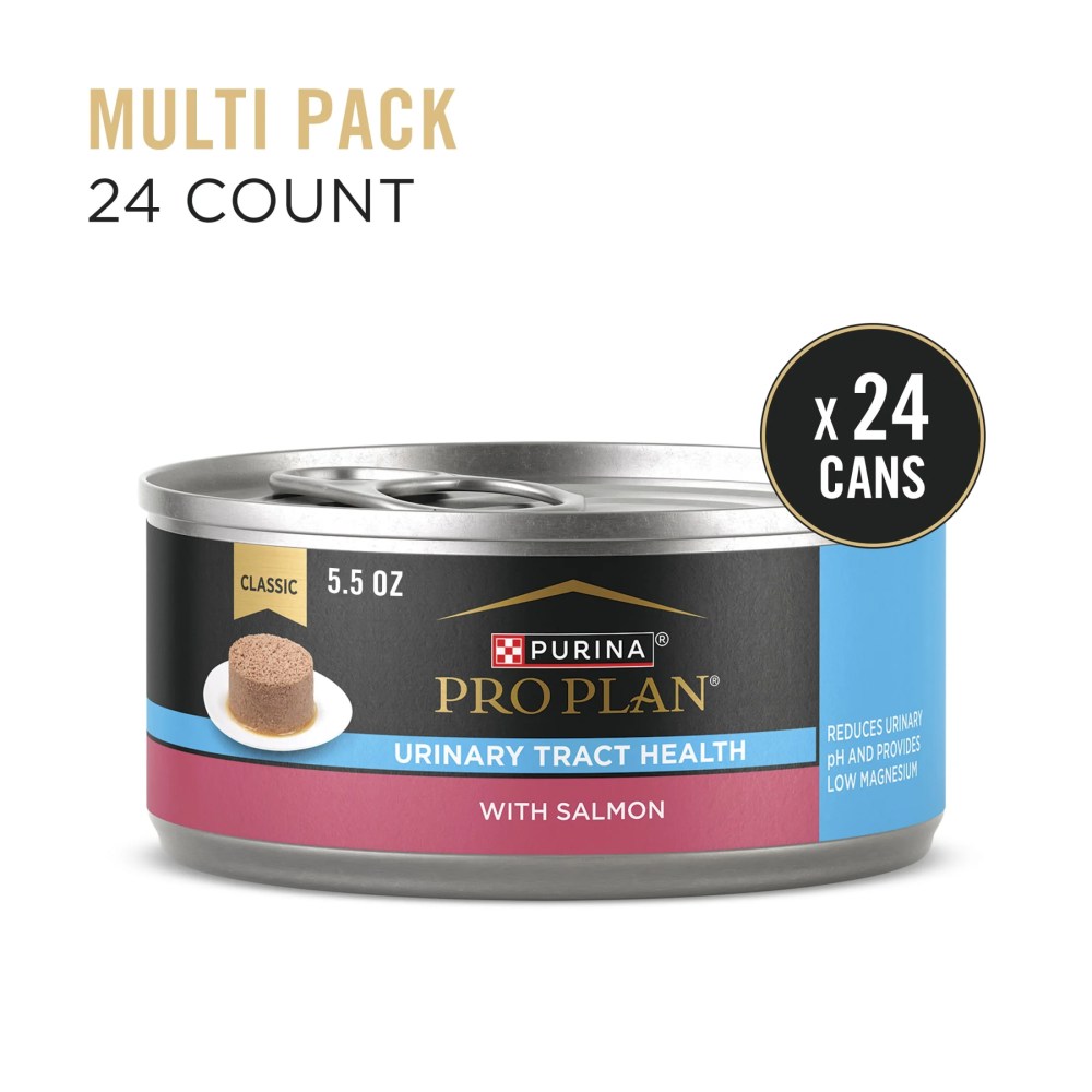 Purina Pro Plan Urinary Tract Health, Salmon, Wet Cat Food, 5.5 oz Cans, 24 Pack - Image 7