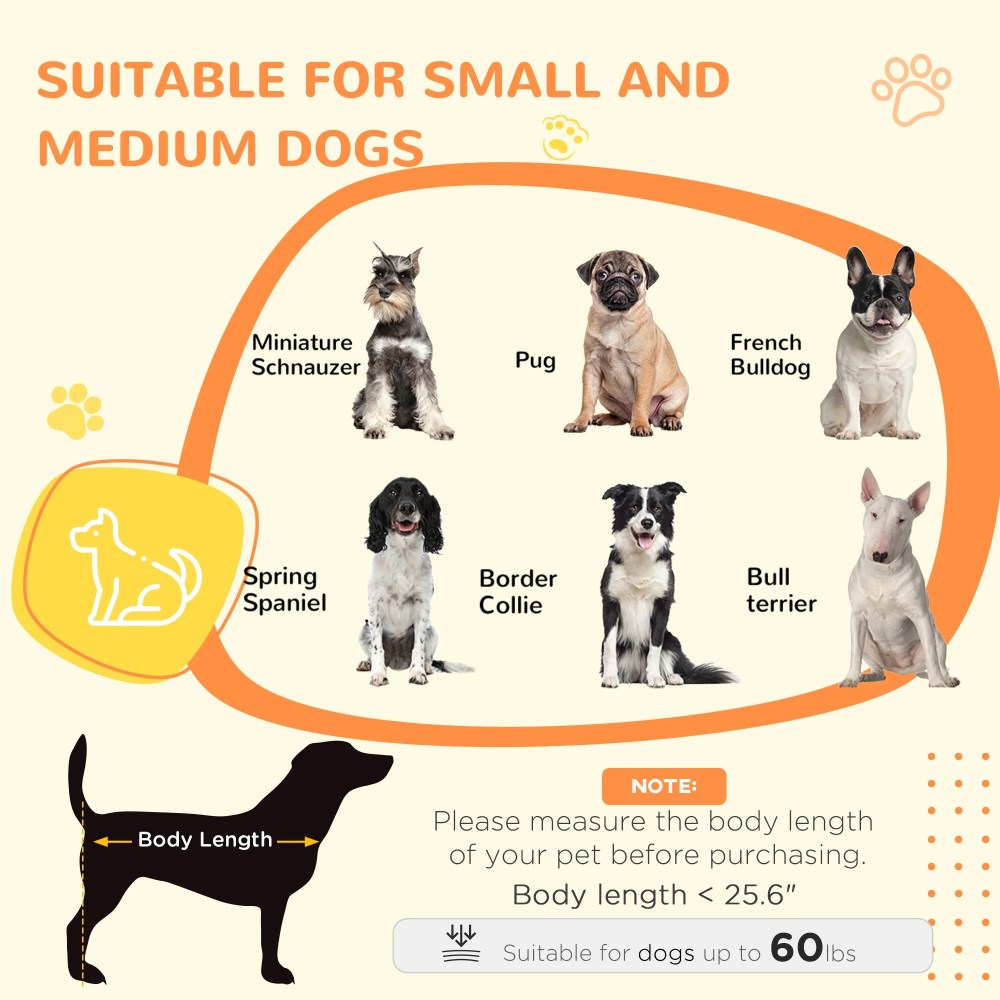 PawHut Dog Crate Furniture Side End Table with Storage, 41" Modern Wooden Dog Kennel Furniture with Double Doors for Small and Medium Dogs, White - Image 4