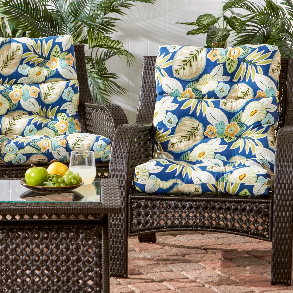 Sunbeam 44 x 22 in. Outdoor High Back Chair Cushion (2-Pack) by Greendale Home Fashions - Image 22