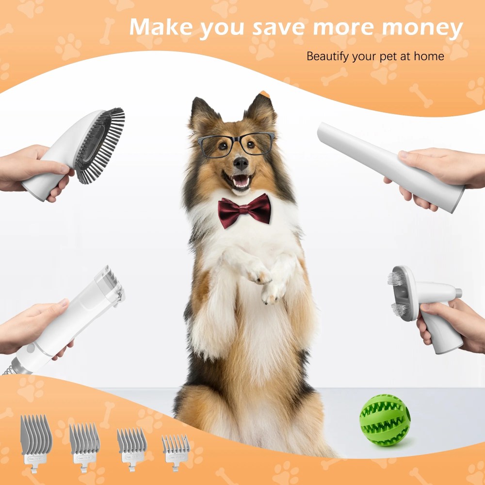 LMVVC Dog & Cat Grooming Clippers Kit, Adjustable Corded Electric with Accessories (9 Pack) - Image 8