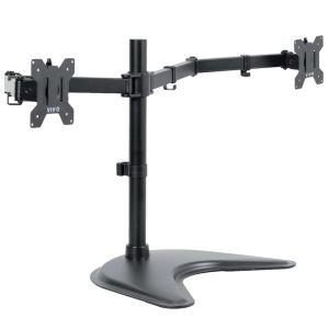 VIVO Freestanding Dual Monitor Desk Stand For Ultrawide Computer Screens to 38"