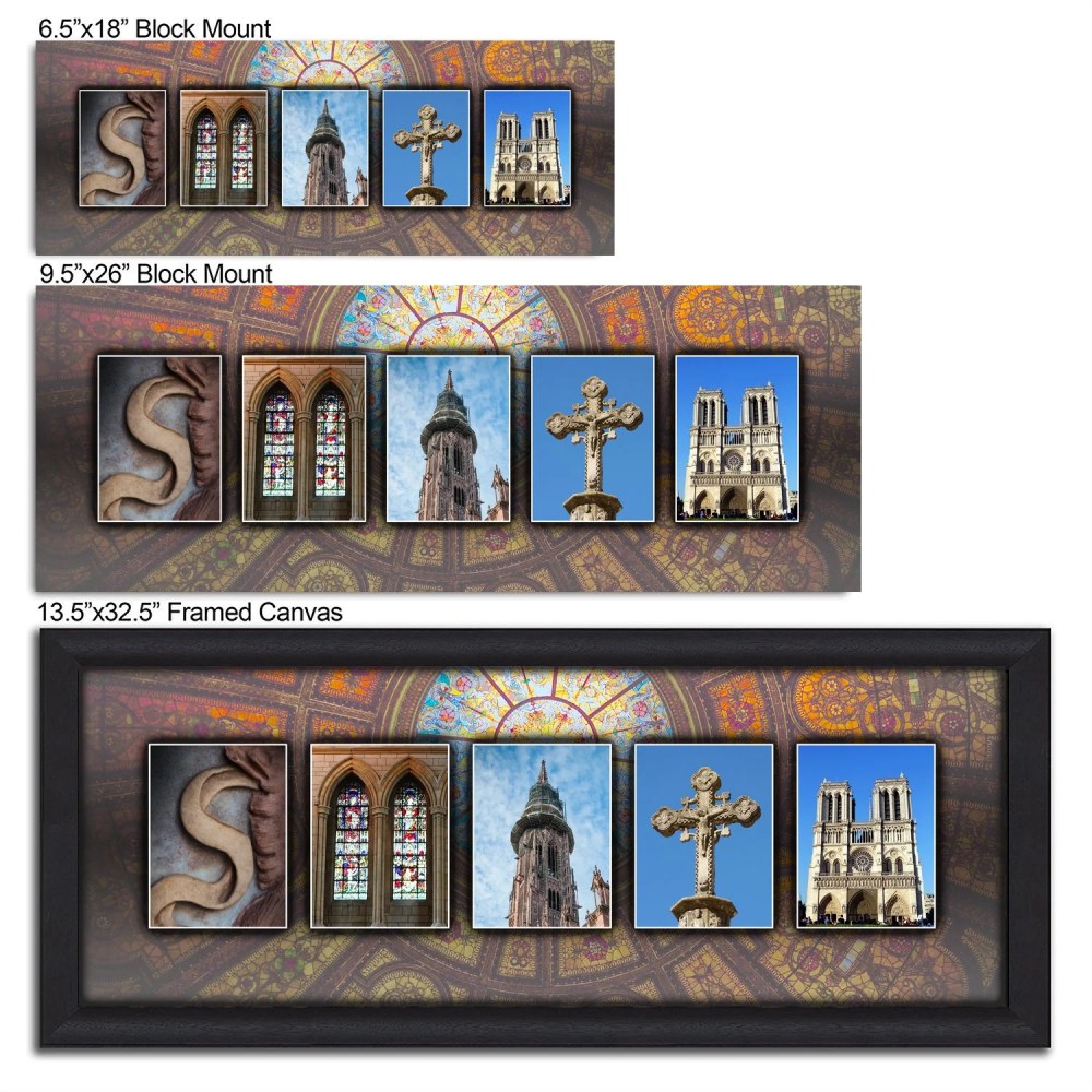 Personalized Cathedral Name Wall Art, Live Previews, Choose Each Photo, Multiple Options - Image 4