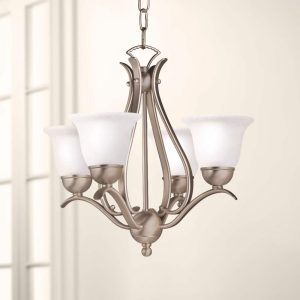 2019NI Kichler Lighting Dover - 4 Light Chandelier - With Transitional Inspirations - 16 Inches Tall By 18 Inches Wide -Traditional Installation