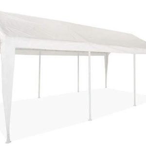 1020 (8) Leg Portable Carport Outdoor Party Sun Shade Shelter - WHITE - 1 1/2" Frame