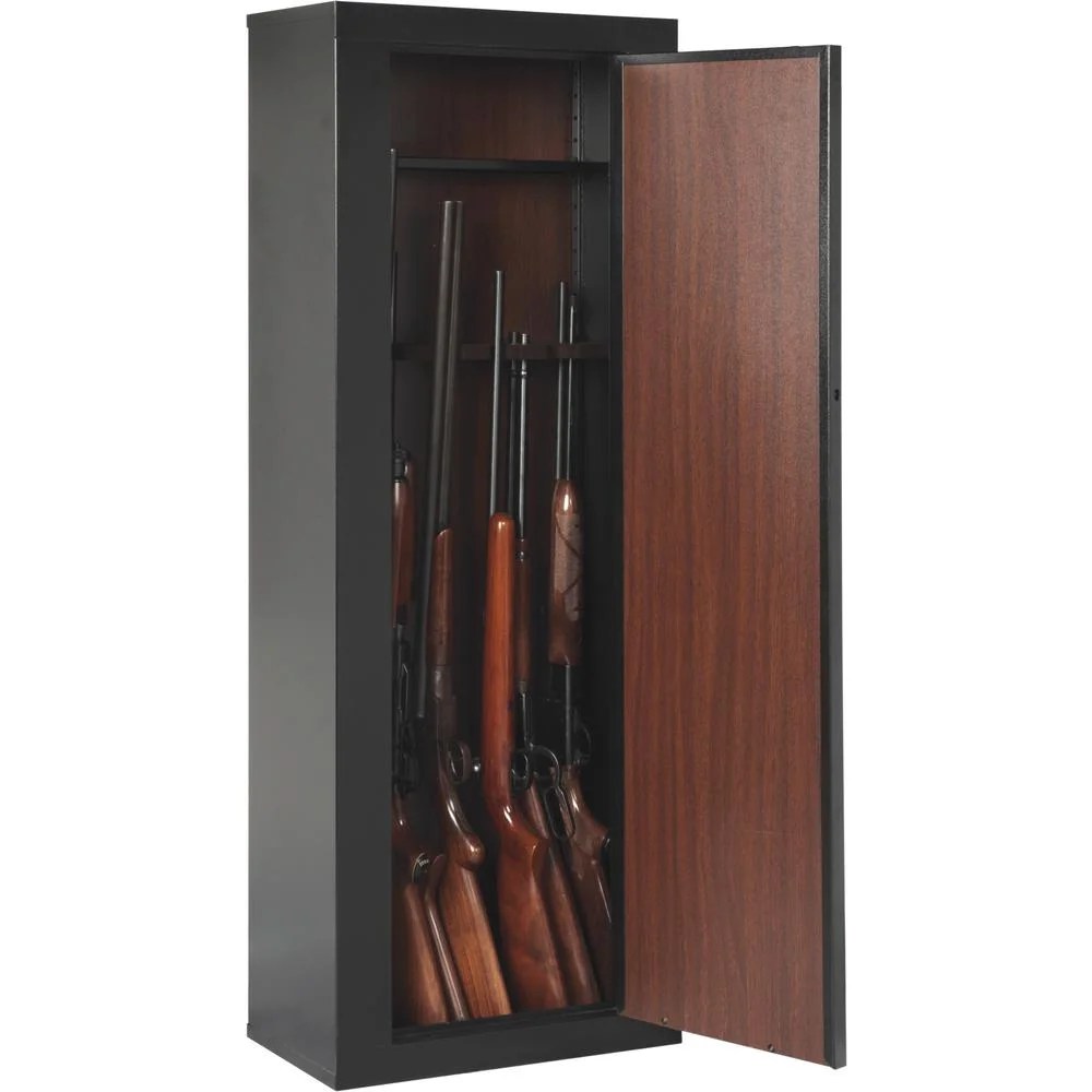 American Furniture Classics Model 910, 10 Gun Safes Metal Cabinet for Long Guns with Key Lock - Image 4