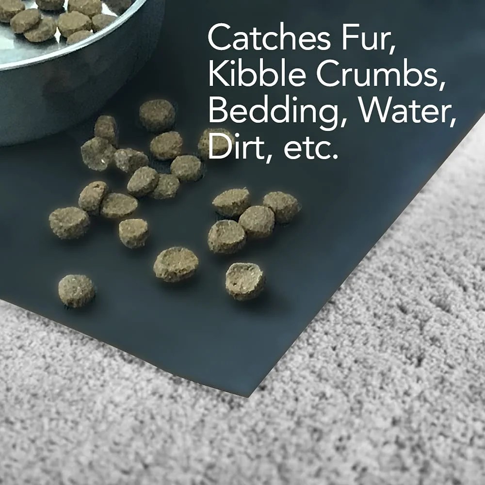 Resilia Under Pet Cage Mat for Bird Cages, Reptile Aquariums, Dog Kennels, Water-Resistant Pad for Carpeted Floors and Surfaces, 30 Inches x 48 Inches, Clear - Image 2