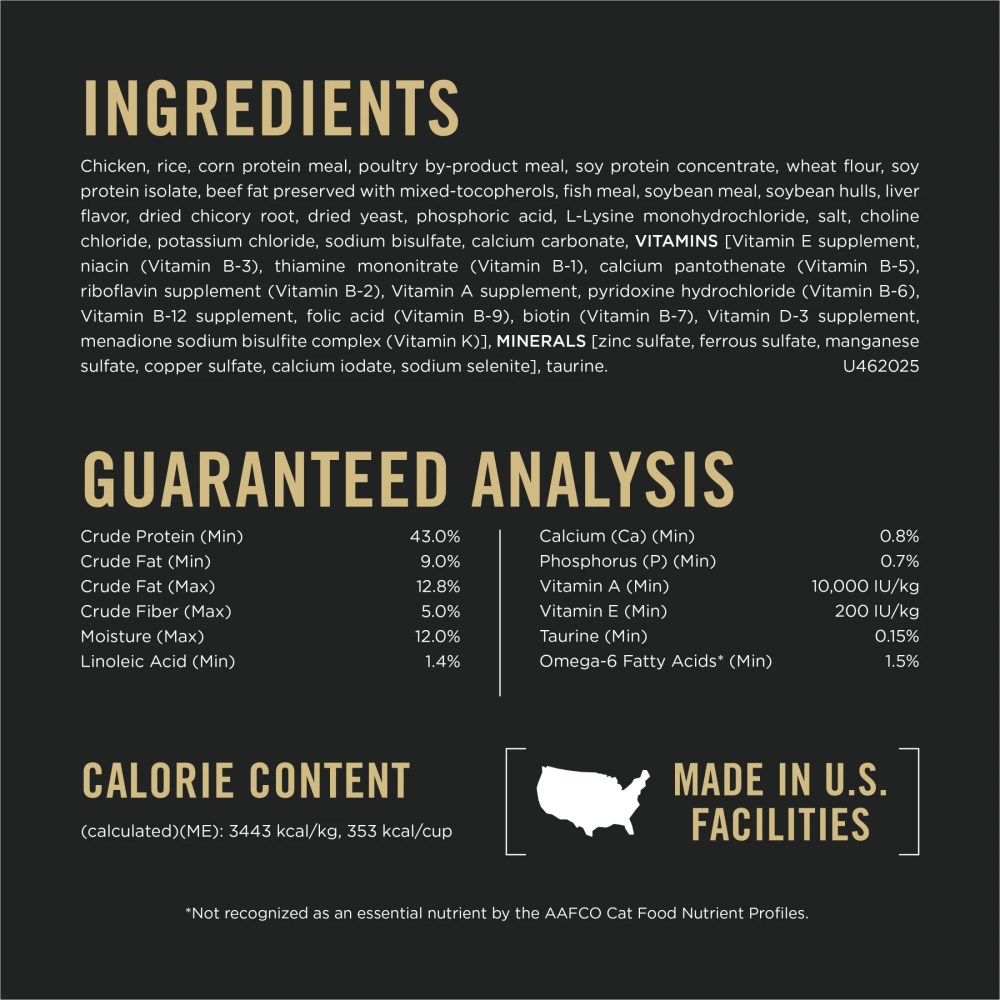 Purina Pro Plan Weight Management Chicken and Rice Adult Formula Dry Cat Food, 16 lb. - Image 3