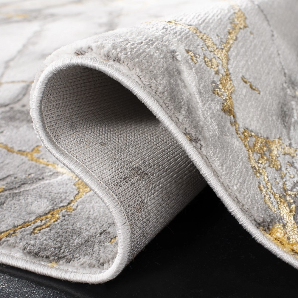 SAFAVIEH Craft Paul Abstract Area Rug, Grey/Gold, 5'3" x 7'6" - Image 2