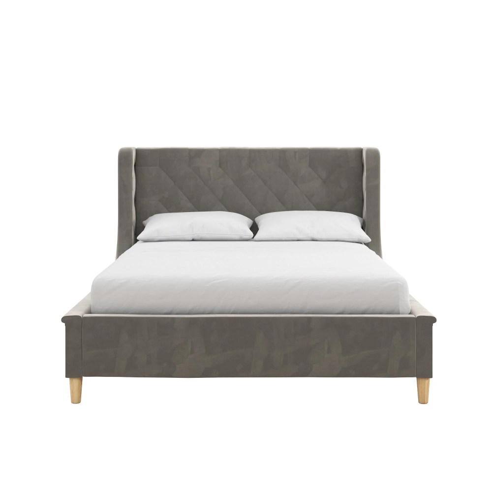 Max & Finn Ambrosia Kids' Full Upholstered Bed, Gray Velvet - Image 12