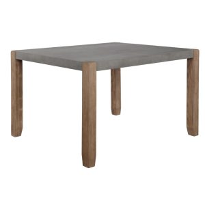 Alaterre Newport 30"H Faux Concrete and Wood Loft Dining Table