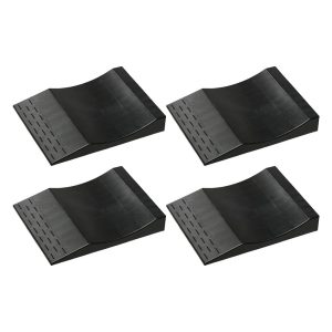MAXSA 37353 Park Right Tire Saver Ramps for Vehicle Storage,  Black (Set of 4)