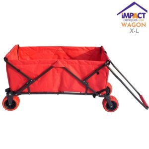 Impact Canopy Folding Utility Wagon,  Collapsible,  All Terrain Wagon,  Extra Large,  Red