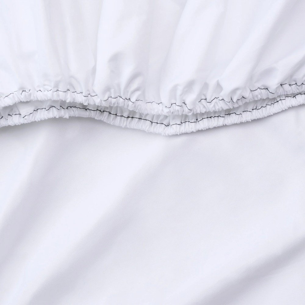 Arkwright Bulk Fitted Bed Sheets (Case of 24) - 180 Thread Count - Soft Poly/Cotton - White - Twin Size - Image 7