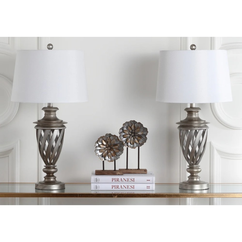 Safavieh Byron 28.5 in. H Antique Urn Table Lamp, Set of 2 - Image 6