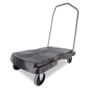 Triple Trolley with User Friendly Handle,  Standard Duty with 5 In Casters,  Black