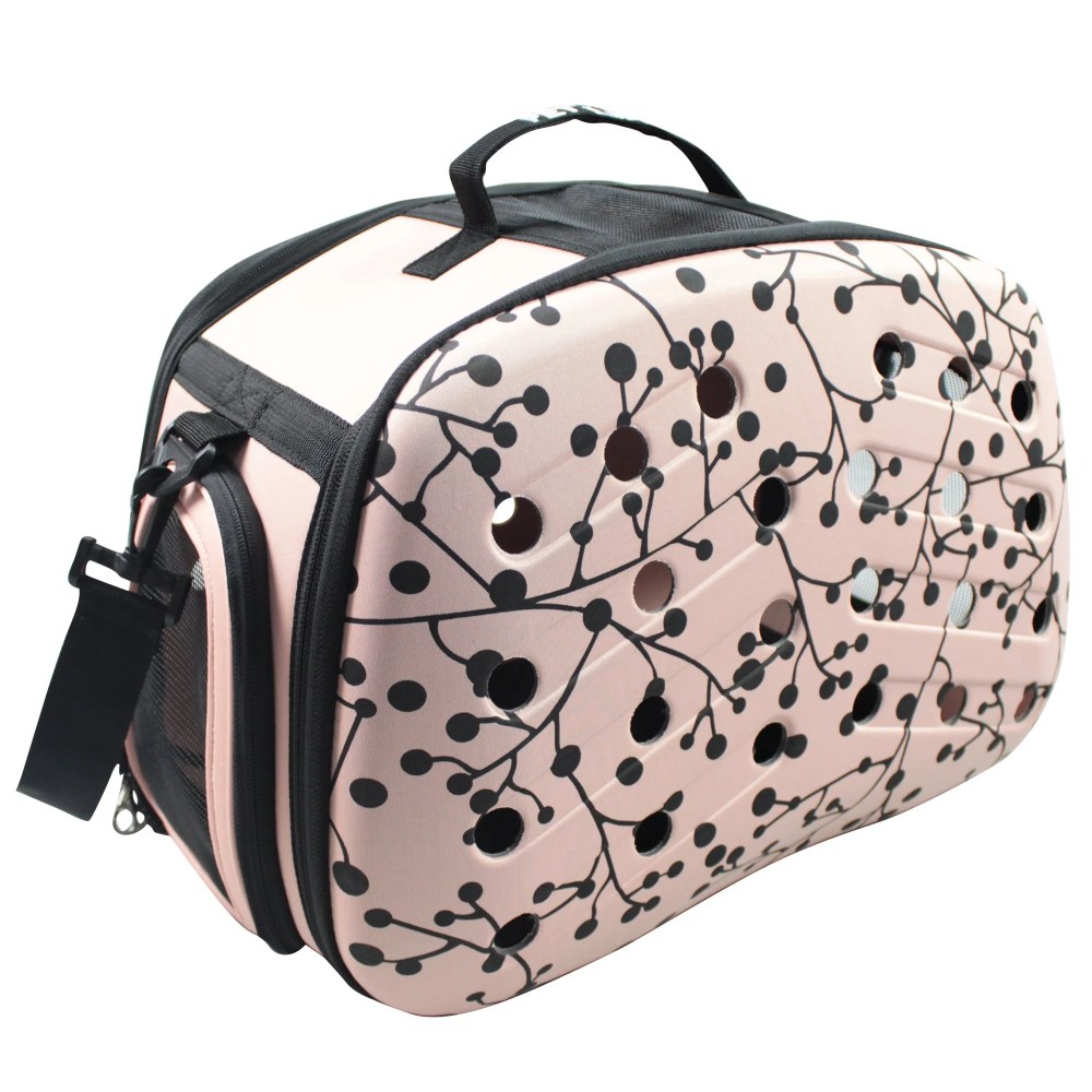 Narrow Shelled Perforated Lightweight Collapsible Military Grade Transportable Designer Pet Carrier - Image 2