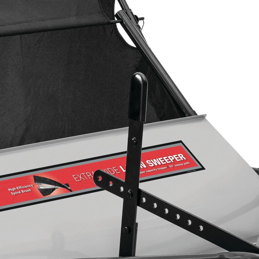 Ohio Steel Tow Behind Lawn Sweeper, 50 Inch, 26 Cu. Ft, Heavy-Duty Leaf and Grass Collector, Patented Spiral Brush - Image 2