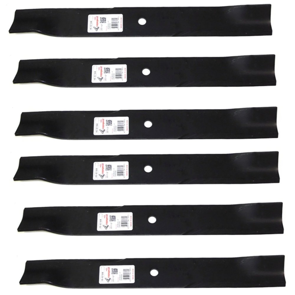 (6) 6180 Rotary Blades Compatible With Hustler 793794,794685