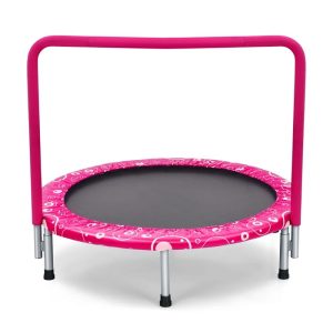 Aimee Lii Mini Kids Trampoline with Full Covered Handrail,  36"