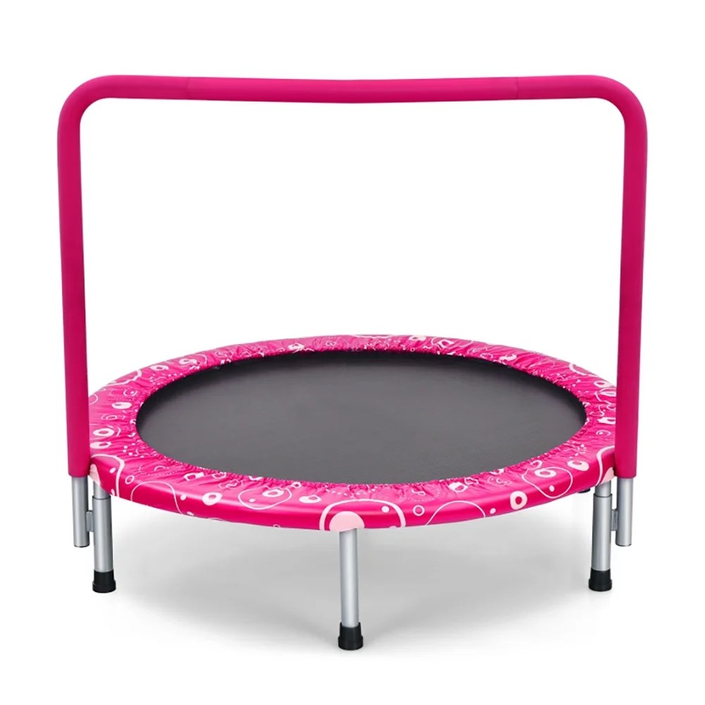 Aimee Lii Mini Kids Trampoline with Full Covered Handrail, 36"