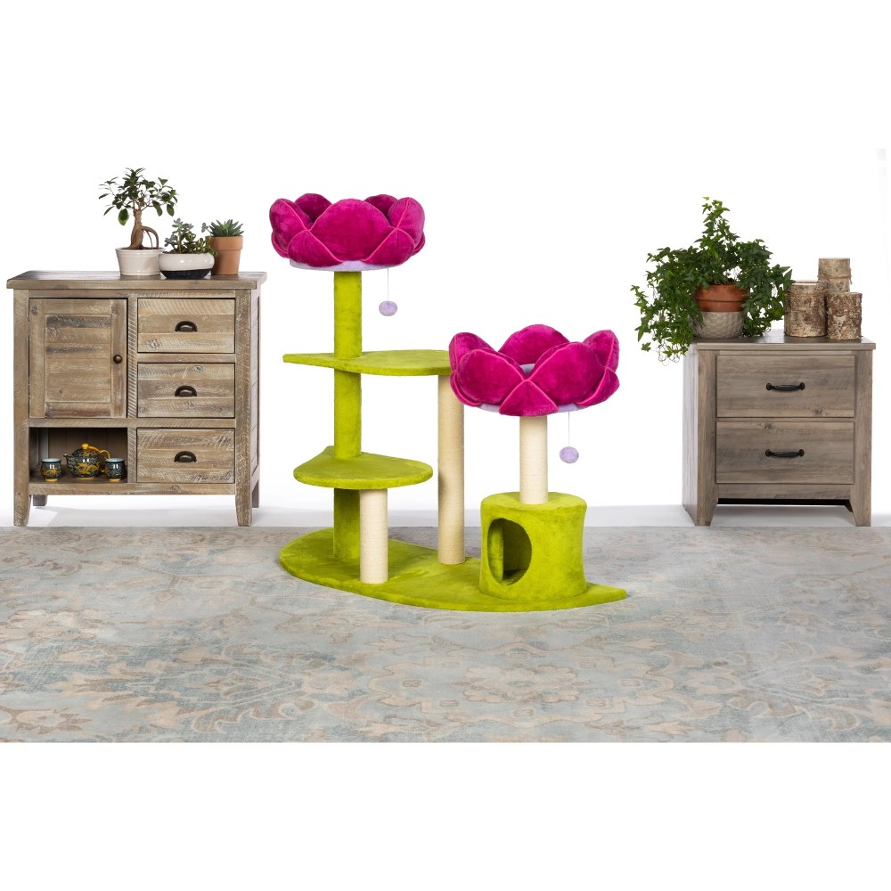 Prevue Pet Products Kitty Power Flower Garden Cat Tree Tower - Image 9