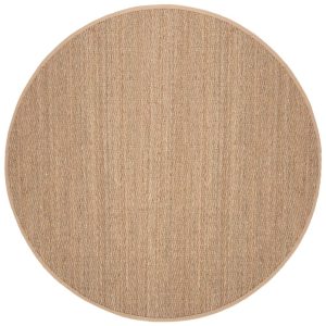 SAFAVIEH Natural Fiber Maisy Solid Area Rug, Natural/Beige, 6" x 6" Round