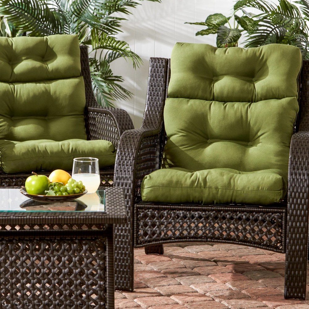 Sunbeam 44 x 22 in. Outdoor High Back Chair Cushion (2-Pack) by Greendale Home Fashions - Image 56