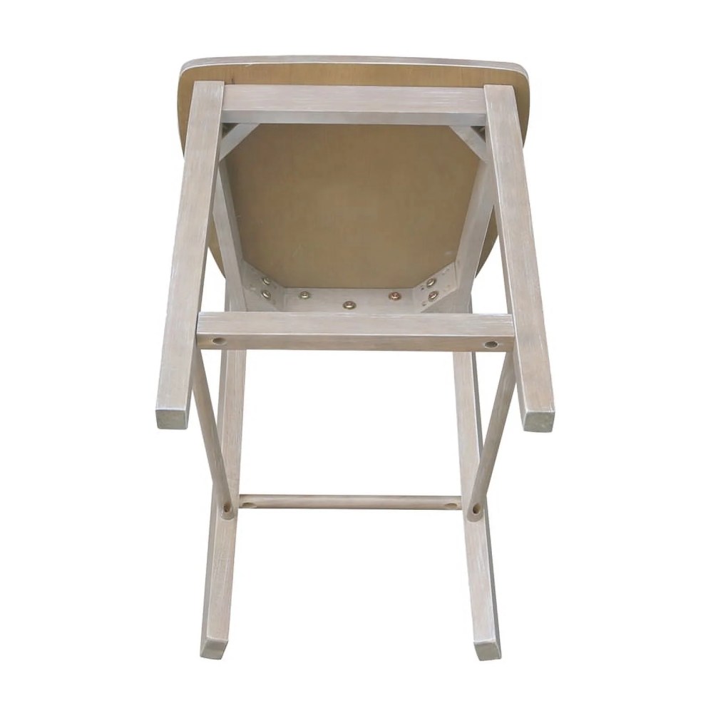 Madrid Counterheight Stool in Washed Gray Taupe- 24" Seat Height - Image 10