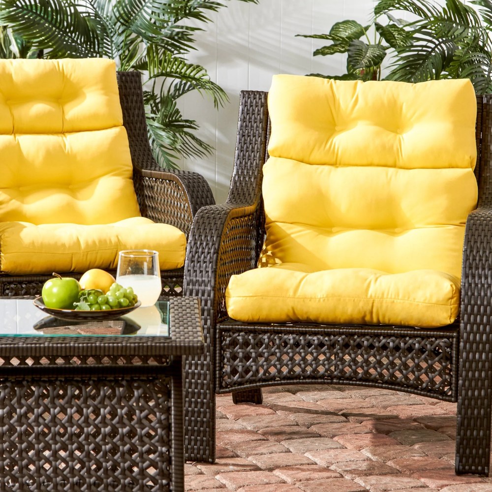 Sunbeam 44 x 22 in. Outdoor High Back Chair Cushion (2-Pack) by Greendale Home Fashions - Image 33