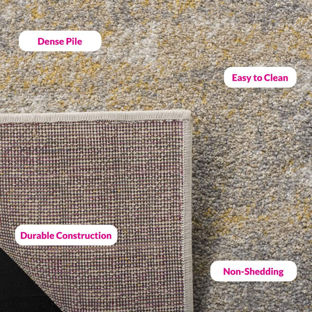 Safavieh Adirondack Boniface Distressed Area Rug, Creme/Gold, 5'1" x 7'6" - Image 10