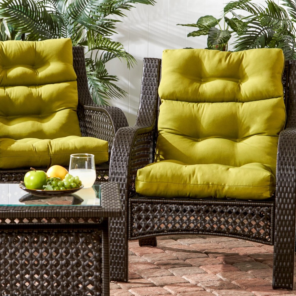 Sunbeam 44 x 22 in. Outdoor High Back Chair Cushion (2-Pack) by Greendale Home Fashions - Image 46