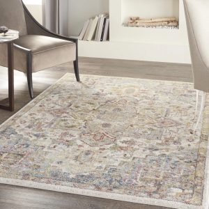 Nourison Juniper Persian Ivory/Multi 5'3" x 7'3" Area Rug, (57)