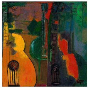 Trademark Fine Art "Guitars" Canvas Art