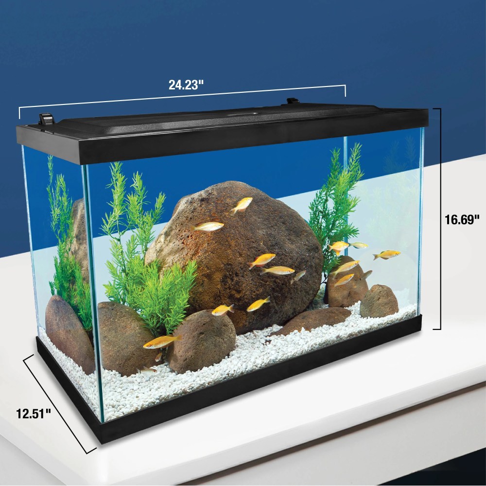 Tetra Aquarium, 20 Gallon, Complete Tropical Fish Tank Kit with LED Lighting and Decor for Freshwater Fish - Image 3