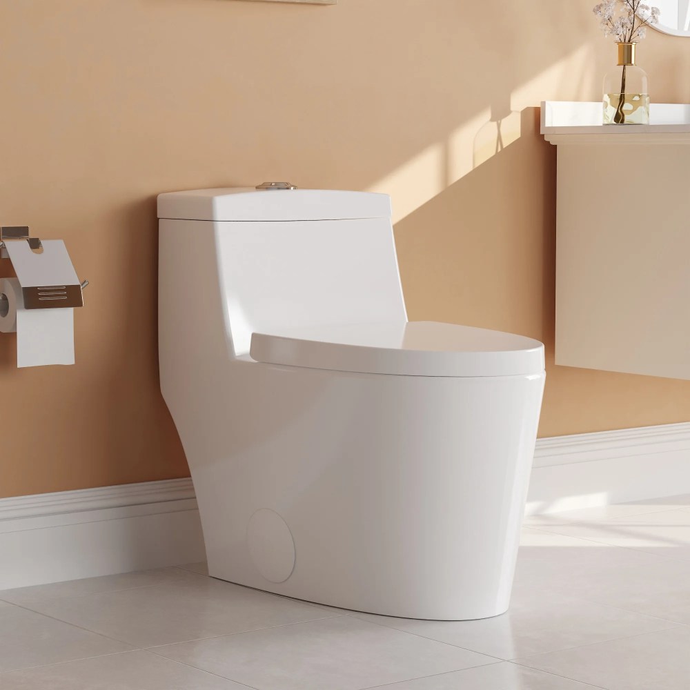 DeerValley Prism DV-1F52636 Dual-Flush Elongated One-Piece Toilet with Glazed Surface (Seat Included) - Image 9