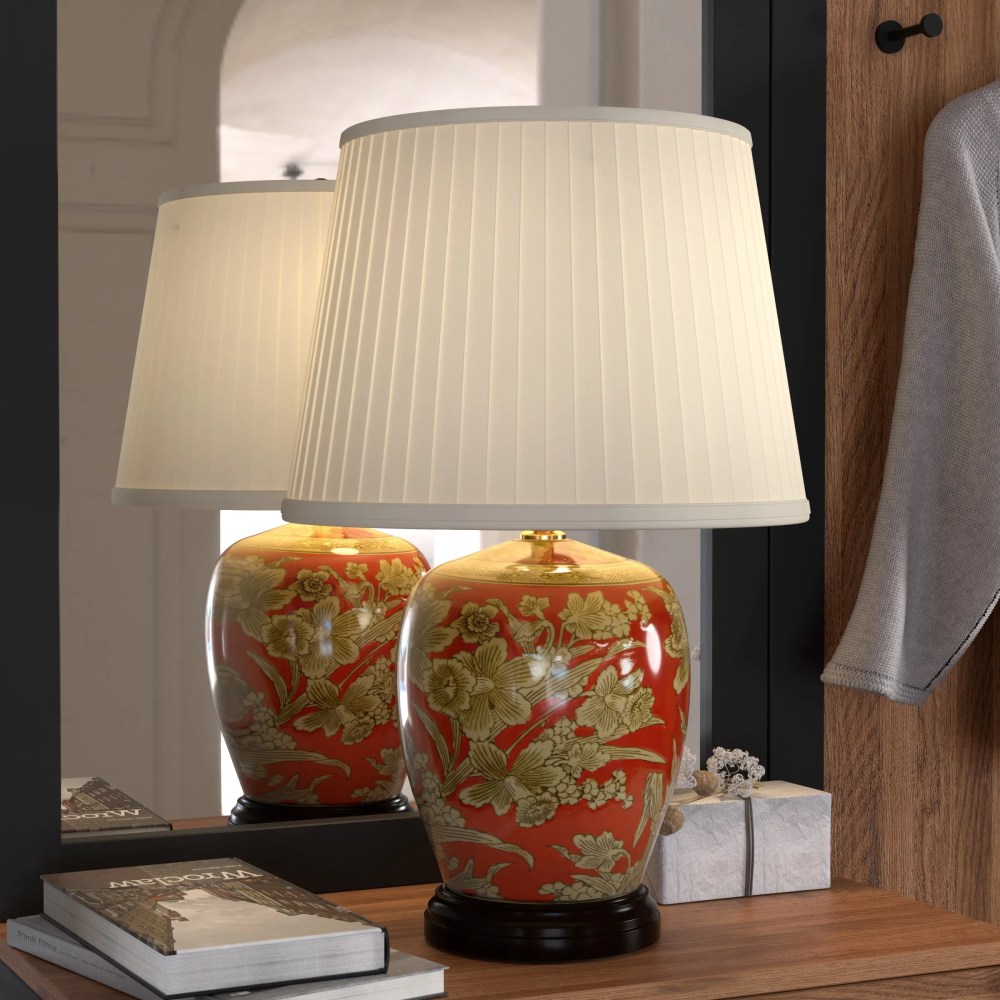 Red Lantern Table Lamps - Image 2