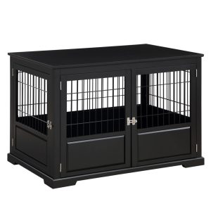 Fairview Triple Door Crate,  Large,  Black