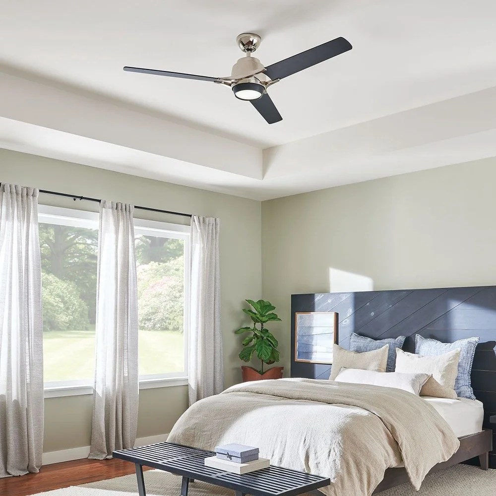 300060PN Kichler Lighting Zeus - Ceiling Fan with Light Kit - 18 inches tall by 60 inches wide-Polished Nickel Finish - Image 7