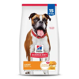 Hill's Science Diet Light Chicken & Barley Dry Dog Food,  15lb Bag