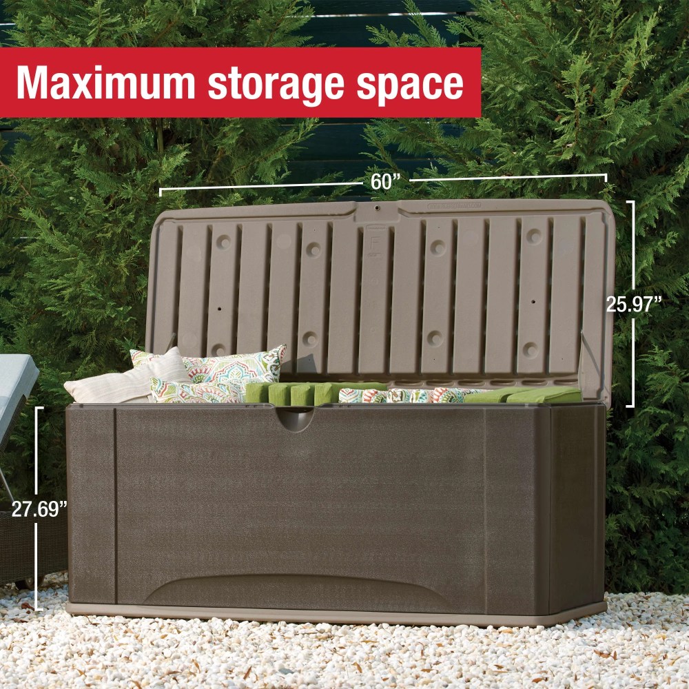 Rubbermaid Deck Box with Seat - X-Large - Image 2