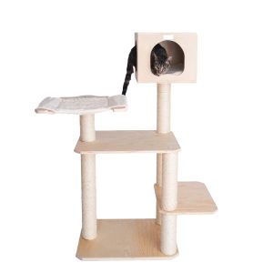 Armarkat Model Premium Scotch Pine,  Solid Wood Cat Tree,  50" Tall S5103