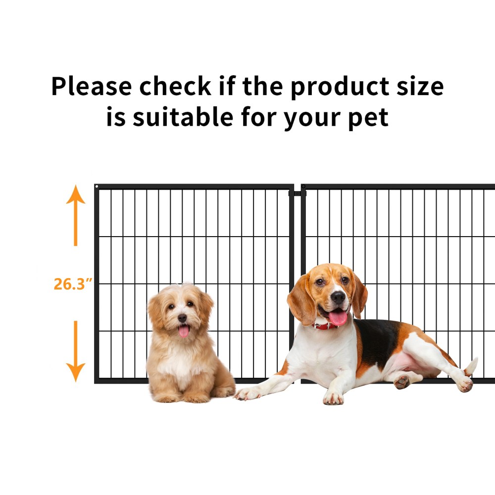 Large Dog Cage 48" Dog Kennel for Medium Dogs Puppy Dog Playpen with Top, Pet Cage, Indoor, Black.48"L x 26.3"W x 23.8"H. - Image 6