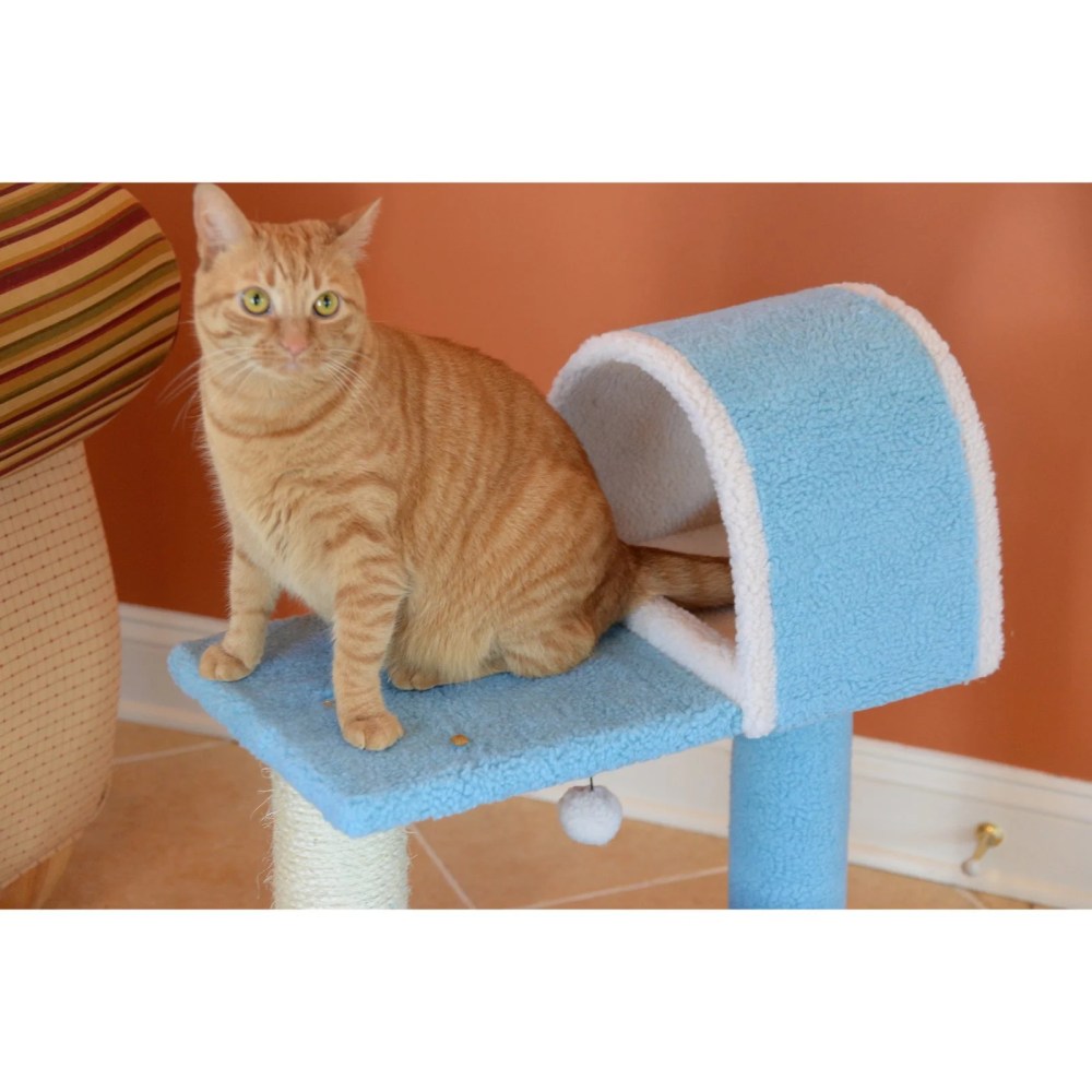 Armarkat Classic Cat Tree Model B2903, 29 inch Sky Blue - Image 2