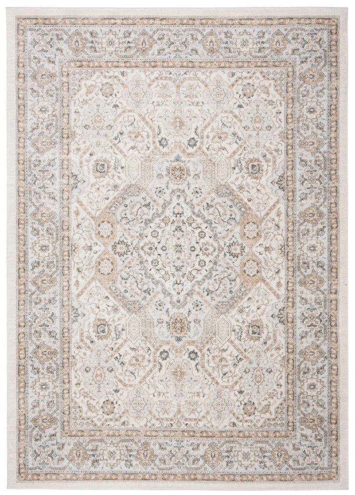 SAFAVIEH Isabella Zander Floral Bordered Area Rug, Cream/Beige, 5'3" x 7'6" - Image 8