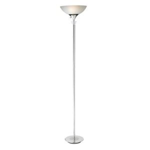 Adesso Metropolis 300 Watt Torchiere, Chrome