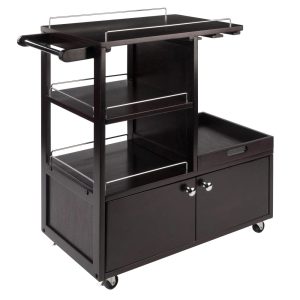 Winsome Galen Serving Bar Cart,Espresso Finish