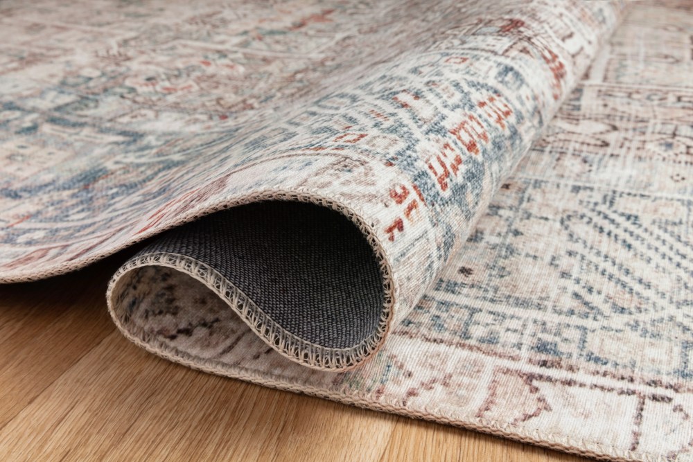 Chris Loves Julia x Loloi Jules Natural/Ocean 5"-0" x 7"-6" Area Rug - Image 2