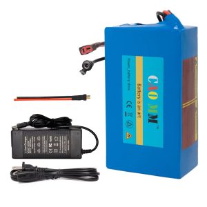 36V 14Ah Lithium Battery 30A BMS 36V Battery with Charger for 750W Electirc Tricycle Bike