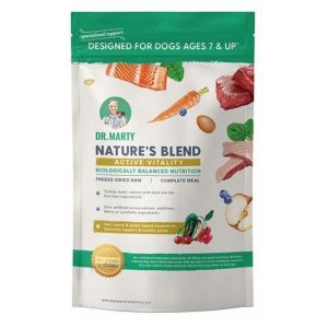 Dr. Marty Nature's Blend for Active Vitality Seniors Freeze Dried Raw Dog Food 16-oz
