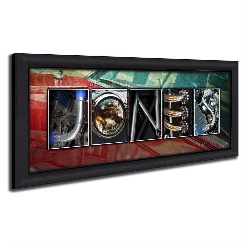 Personalized Automobile Car Name Canvas Wall Art, Live Previews, Choose Each Photo, Multiple Options - Image 2